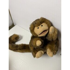 Folktails Monkey with Long tail Hand Puppet Plush 9" Folkmanis Stuffed Animal